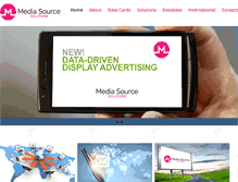 Tablet Screenshot of mediasourcesolutions.com